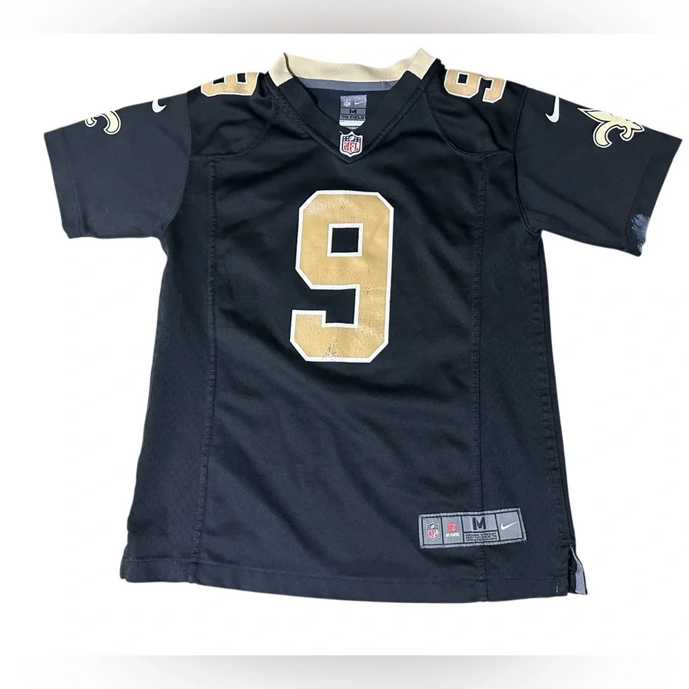 Nike Boys New Orleans Saints Drew Brees Home Jersey Sz Medium‎